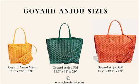 goyard tote bag size comparison|goyard anjou vs st louis.